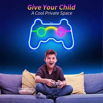 Game Neon Sign Perfect for Gamers Bright LED Decor