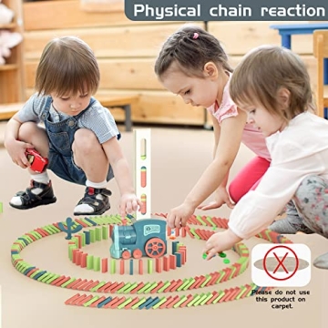 PREPHY Kids Domino Train Toys for 3-8 Year Olds