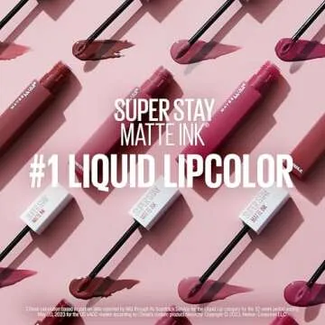 Maybelline Super Stay Matte Ink Liquid Lipstick Makeup, Long Lasting High Impact Color, Up to 16H Wear, Savant, Rose Pink, 1 Count