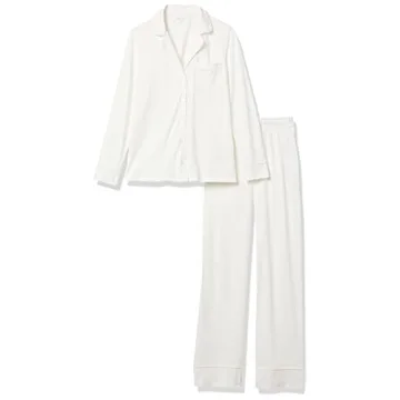 Cozy Cotton Modal Pajama Set for Women in White