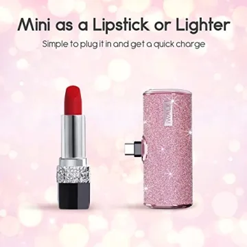 iWALK 4500mAh USB C Portable Charger with Sparkly Design