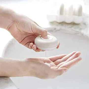 Travel Pod-s - Collapsible Travel Bottles, Round Travel Pod-s Toiletries with Case, Press Lotion Dispensing Bottle Set, Portable Travel Hand Sanitizer Cosmetic Bottle Lotion Bottle (4pcs)