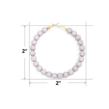 Colorful Beaded Hoop Earrings for Women | ZENZII