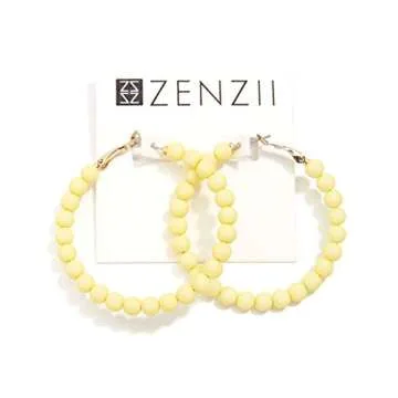 Colorful Beaded Hoop Earrings for Women | ZENZII