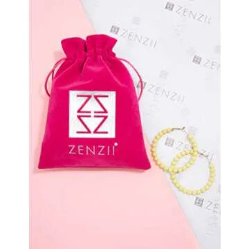 Colorful Beaded Hoop Earrings for Women | ZENZII