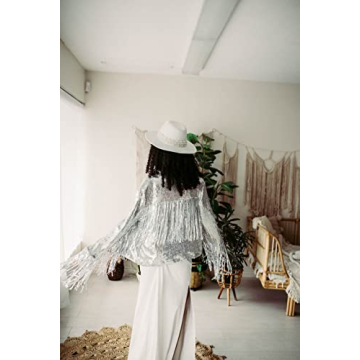 Stylish Watchify Sequin Fringe Jacket for Fun Party Styles