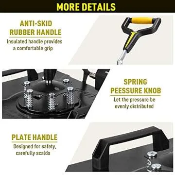 Suteck Pro 5 in 1 Heat Press Machine 12x15 inch 360 Degree Swing Away Digital Sublimation Multifunction Heat Transfer Combo for T Shirts Mugs Hat Plate Cap