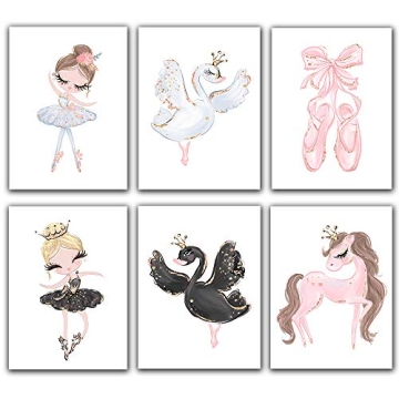 Ballet Unicorn Canvas Prints for Kids' Rooms