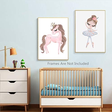Ballet Unicorn Canvas Prints for Kids' Rooms