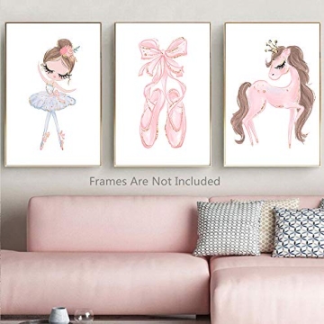 Ballet Unicorn Canvas Prints for Kids' Rooms