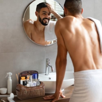 Groomsmen Toiletry Bags - Set of 6 Leather Gifts