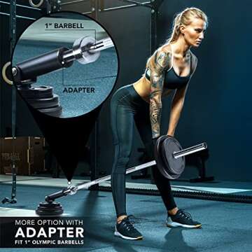 Yes4All T-Bar Row Plate Post Insert Landmine – Fit 2” Olympic Bars – Full 360° Swivel & Easy to Install (Black)