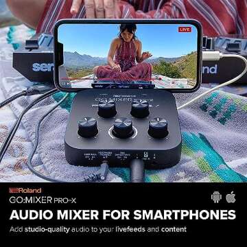 Roland GO:MIXER PRO-X | Professional Audio Mixer for Smartphones