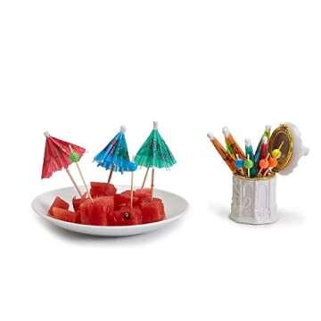 Two's Company Inc. 53700 Pagoda Limoge Box with Picks - Elegant Porcelain Design