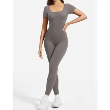 YEOREO Women's Jumpsuit - Stylish Backless Fitness Romper