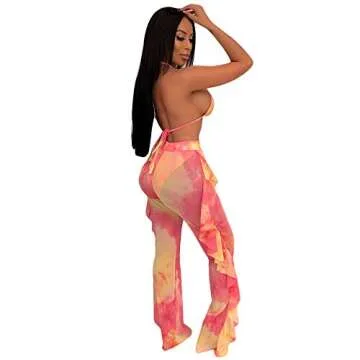 ECHOINE Sexy Beach Swimsuit with Mesh Cover Up and Briefs