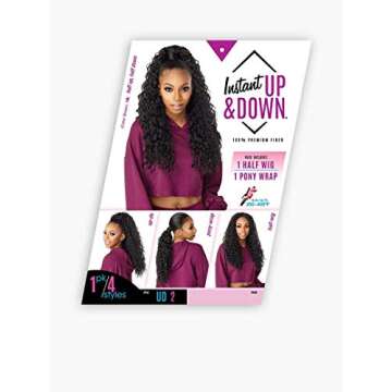 Sensationnel Instant Updown Half Wig & Ponytail 4 in 1