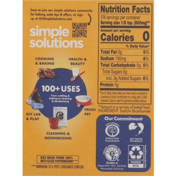 Arm & Hammer Baking Soda 8 oz for Cleaning & Cooking