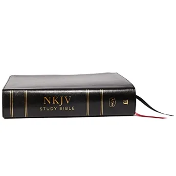 NKJV Study Bible, Leathersoft, Black, Full-Color, Thumb Indexed, Comfort Print: The Complete Resource for Studying God’s Word