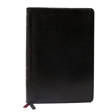 NKJV Study Bible, Leathersoft, Black, Full-Color, Thumb Indexed, Comfort Print: The Complete Resource for Studying God’s Word