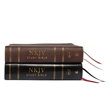 NKJV Study Bible, Leathersoft, Black, Full-Color, Thumb Indexed, Comfort Print: The Complete Resource for Studying God’s Word