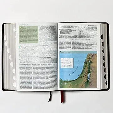 NKJV Study Bible, Leathersoft, Black, Full-Color, Thumb Indexed, Comfort Print: The Complete Resource for Studying God’s Word