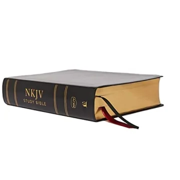 NKJV Study Bible, Leathersoft, Black, Full-Color, Thumb Indexed, Comfort Print: The Complete Resource for Studying God’s Word