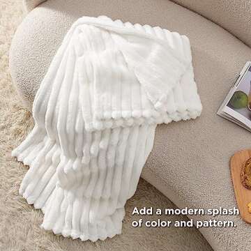 Cozy Bedsure Twin Blanket - Soft Fleece Throw for Home