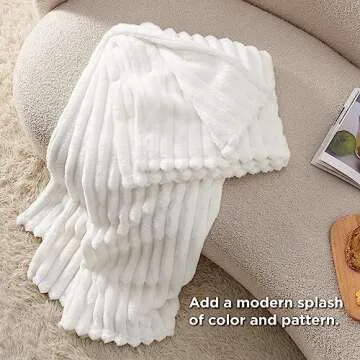 Cozy Bedsure Twin Blanket - Soft Fleece Throw for Home