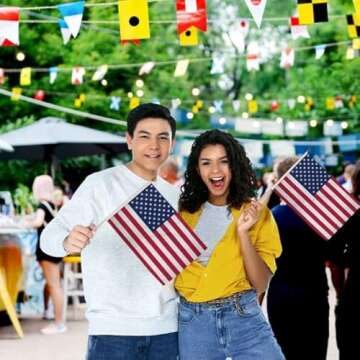 USA Stick Flags - One dozen stick flags - 12" x 18"