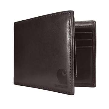 Carhartt Men's Billfold Wallet - Stylish & Durable Oil Tan Leather