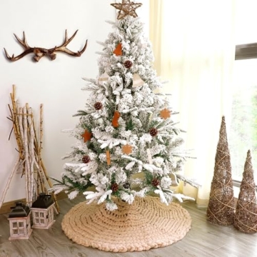 LimBridge Chunky Knit Christmas Tree Skirt 36 Inches
