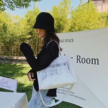 Stylish JBB Clear Tote Bag for Travel and Events
