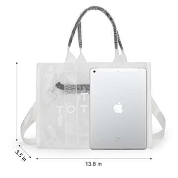 Stylish JBB Clear Tote Bag for Travel and Events