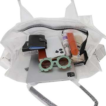 Stylish JBB Clear Tote Bag for Travel and Events