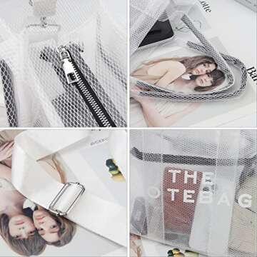 Stylish JBB Clear Tote Bag for Travel and Events