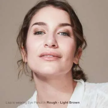 Mineral Fusion Eye Pencil, Light Brown Eyeliner with Soothing Chamomile, Meadowfoam & Vitamin E, Velvety Smooth, Hypoallergenic Eye Makeup, Line & Define, Long-Lasting Eyeliner Pencil, Rough, 0.04 Oz