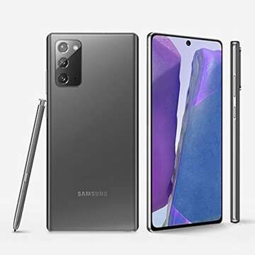 Samsung Electronics Galaxy Note 20 5G Unlocked Android Cell Phone | US Version | 128GB of Storage | Mobile Gaming Smartphone | Long-Lasting Battery | Mystic Gray (Renewed)