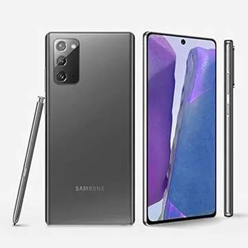 Samsung Electronics Galaxy Note 20 5G Unlocked Android Cell Phone | US Version | 128GB of Storage | Mobile Gaming Smartphone | Long-Lasting Battery | Mystic Gray (Renewed)