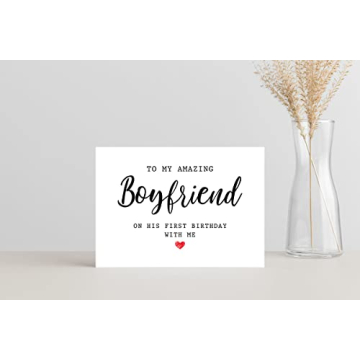 Emily Gift Birthday Card for Boyfriend