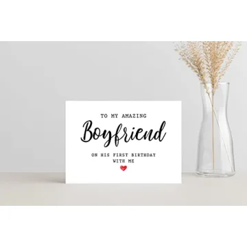 Emily Gift Birthday Card for Boyfriend
