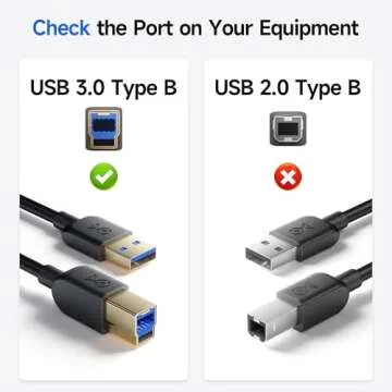 Cable Matters Long USB 3.0 Cable - 15ft, USB 3 Cable, USB 3.0 A to B Cable, Black