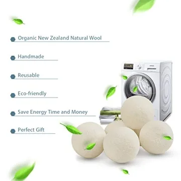 Wool Dryer Balls 6-Pack XL for Eco-Friendly Laundry Solutions