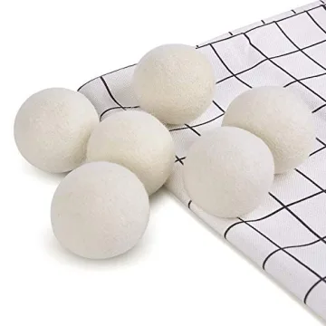 Wool Dryer Balls 6-Pack XL for Eco-Friendly Laundry Solutions