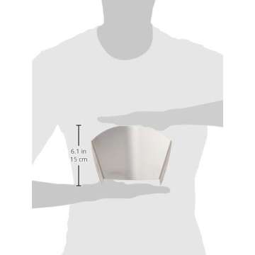 New Metro Design PC-10 Pouring Chute Compatible with KitchenAid Stand Mixer with Stainless Steel Bowl, Silver