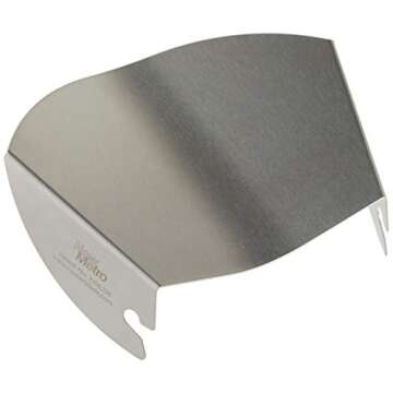 New Metro Design PC-10 Pouring Chute Compatible with KitchenAid Stand Mixer with Stainless Steel Bowl, Silver