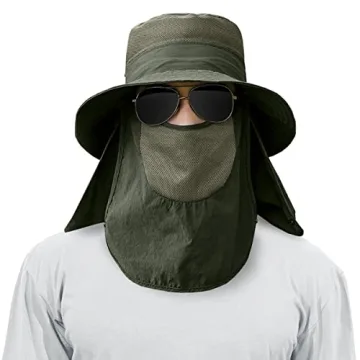 3 Pack Outdoor Sun Hats with Neck Flap, UPF 50+ Protection