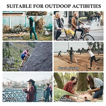 3 Pack Outdoor Sun Hats with Neck Flap, UPF 50+ Protection