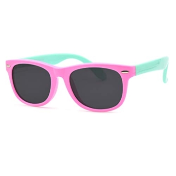 JUSLINK Toddler Sunglasses - Polarized and Flexible for Ages 2-10