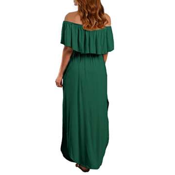 Stylish VERABENDI Off Shoulder Beach Maxi Dress